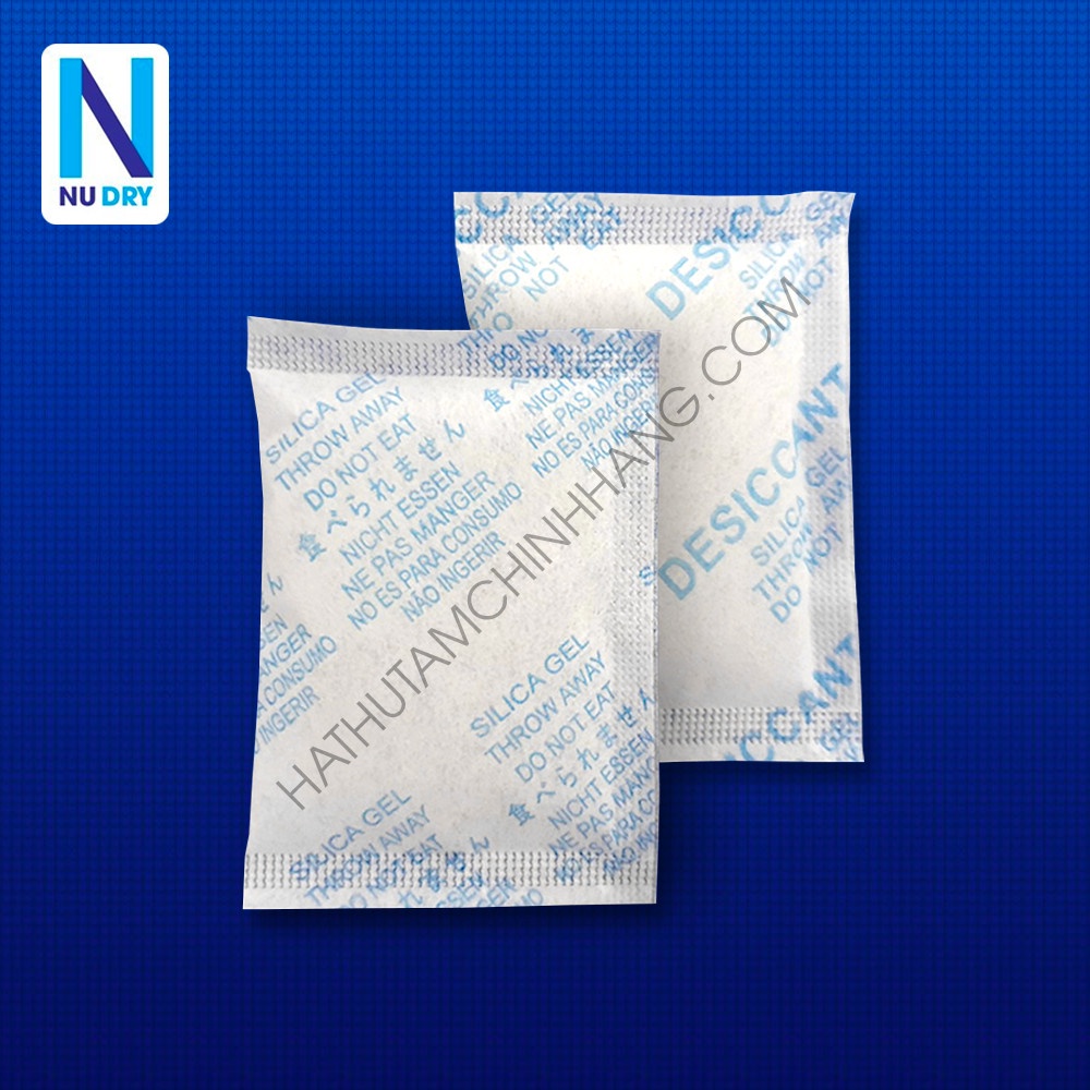 Combo 10 Gói hút ẩm silica gel 100 Gram hút ẩm cho Thưc phẩm Quần áo Giày dép Máy ảnh Phòng Ngủ hoa khô NU DRY