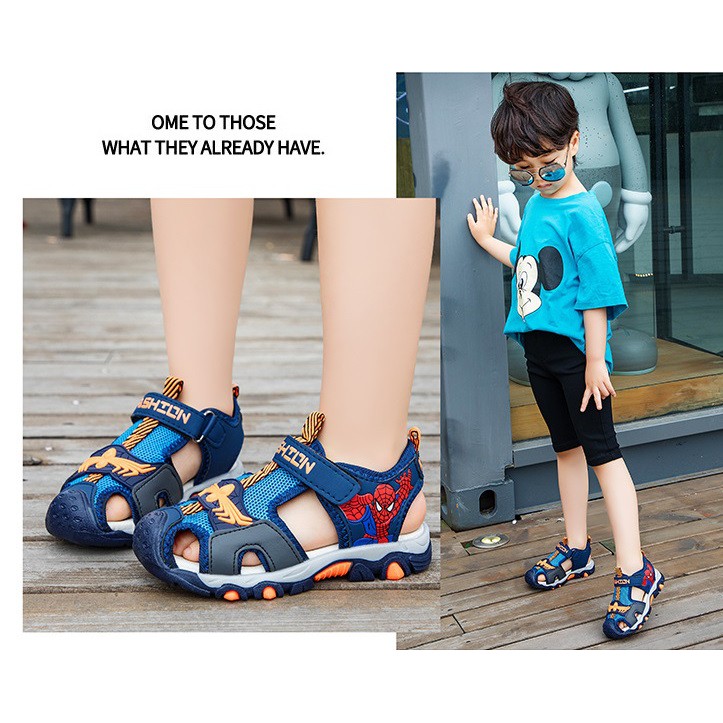 Sandal bé trai, thiết kế siêu nhân Batman, hàng cao cấp (Size 26-36)