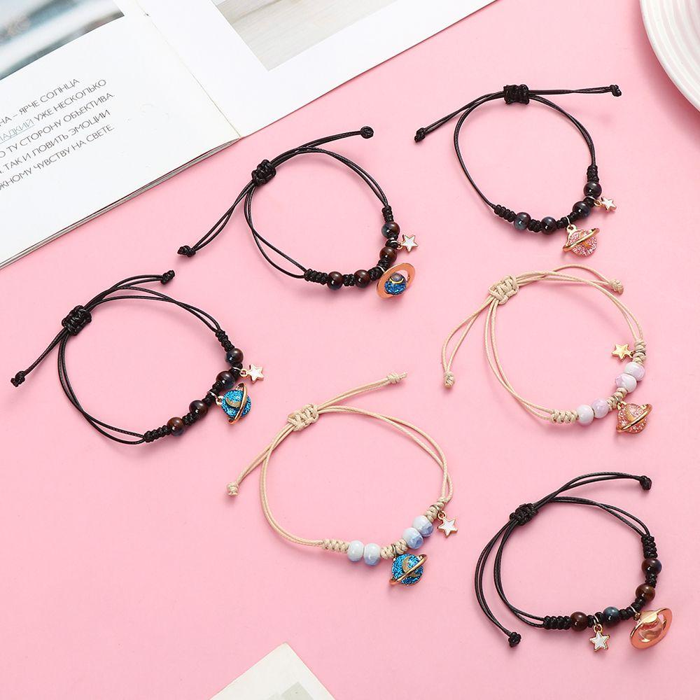 Lay Vòng Tay Chuỗi Hạt Hành Tinh Vũ Trụ Mặt Trăng Ngôi Sao Thời Trang Làm Bằng Tay Cho Học Sinh