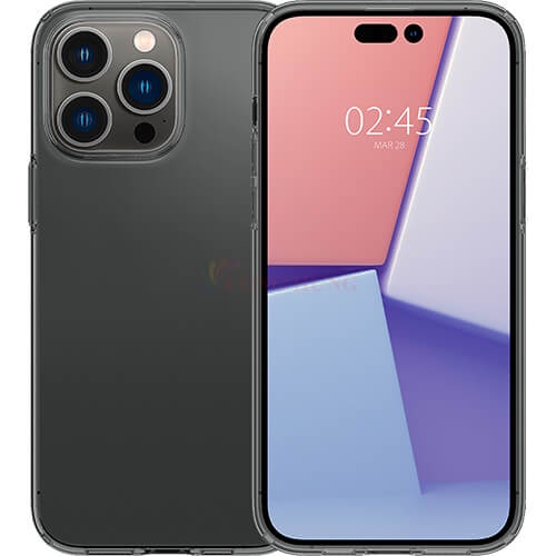 Ốp lưng chống sốc hỗ trợ sạc không dây Spigen Liquid Crystal iP 14 Pro Max/14 Pro/14 Plus/14 - Hàng chính hãng
