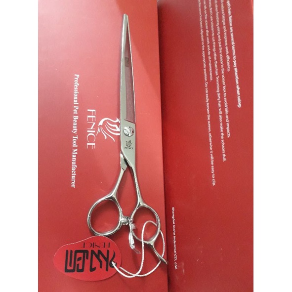Kéo Thẳng Fenice cắt tỉa lông thú cưng chuyên nghiệp cho thợ grooming - Omon Pet