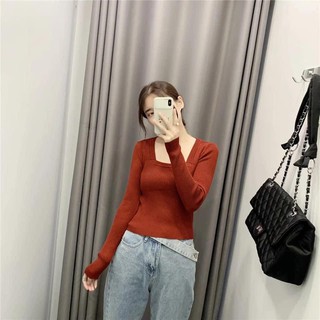 Áo len cổ u