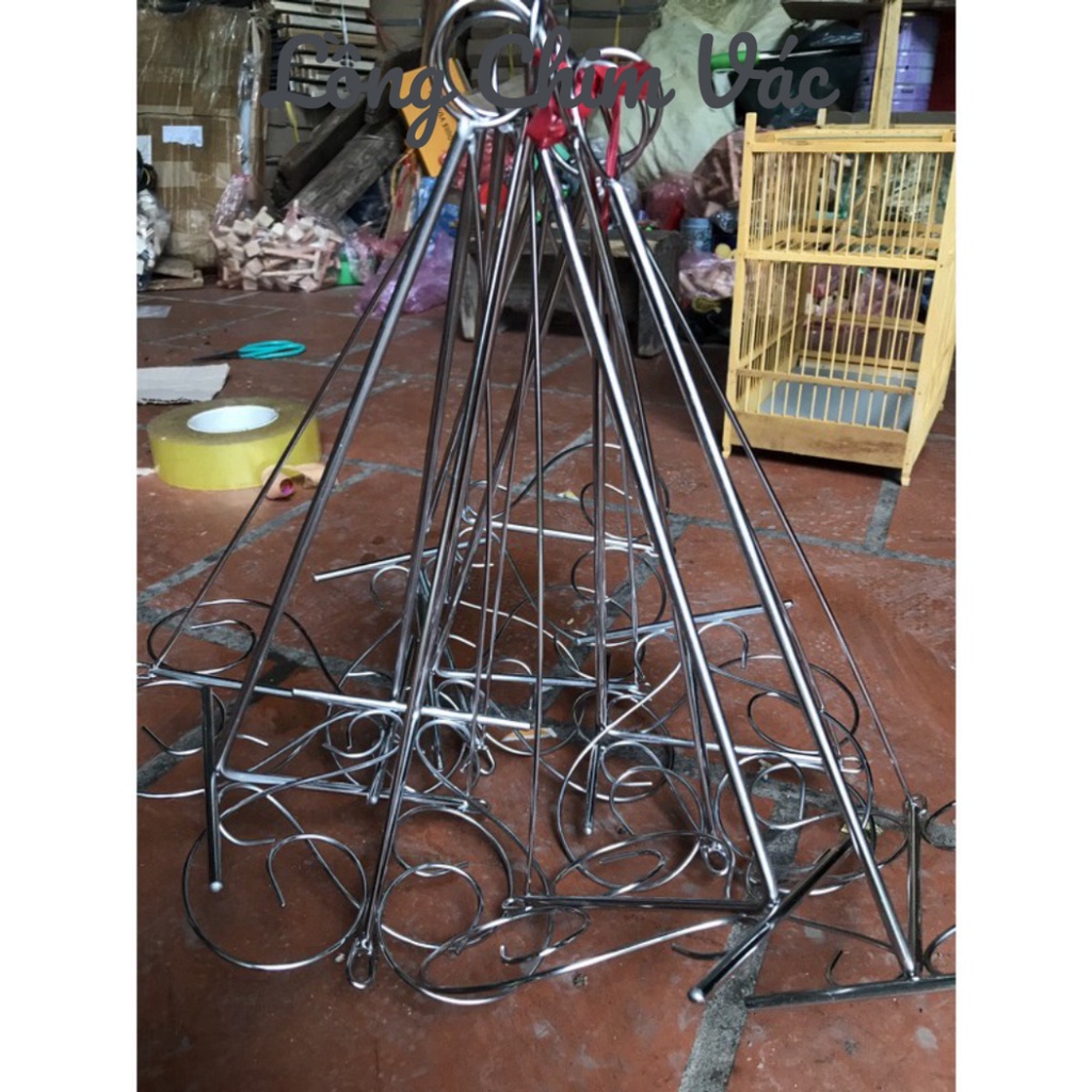 MÓC TREO TƯỜNG TREO LỒNG HOA VĂN BÁN LẺ 30/1c - Lồng Chim Vác