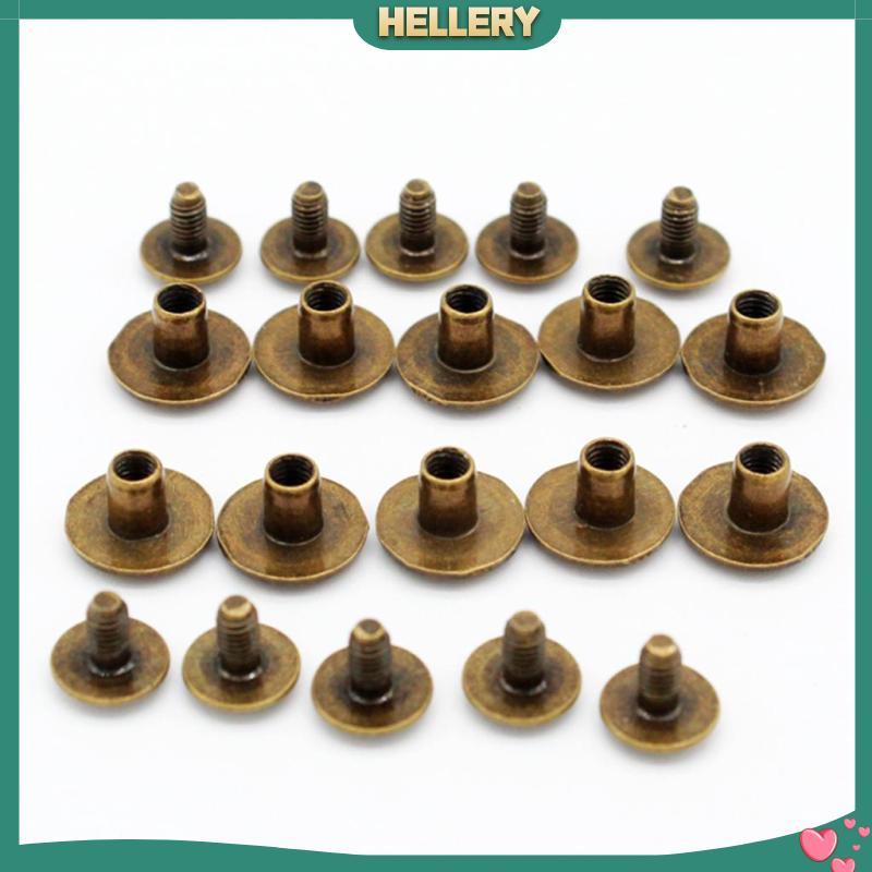 Set 10 Đinh Tán Đầu Đinh Tán Trang Trí Thắt Lưng / Ví / Túi Da Thủ Công