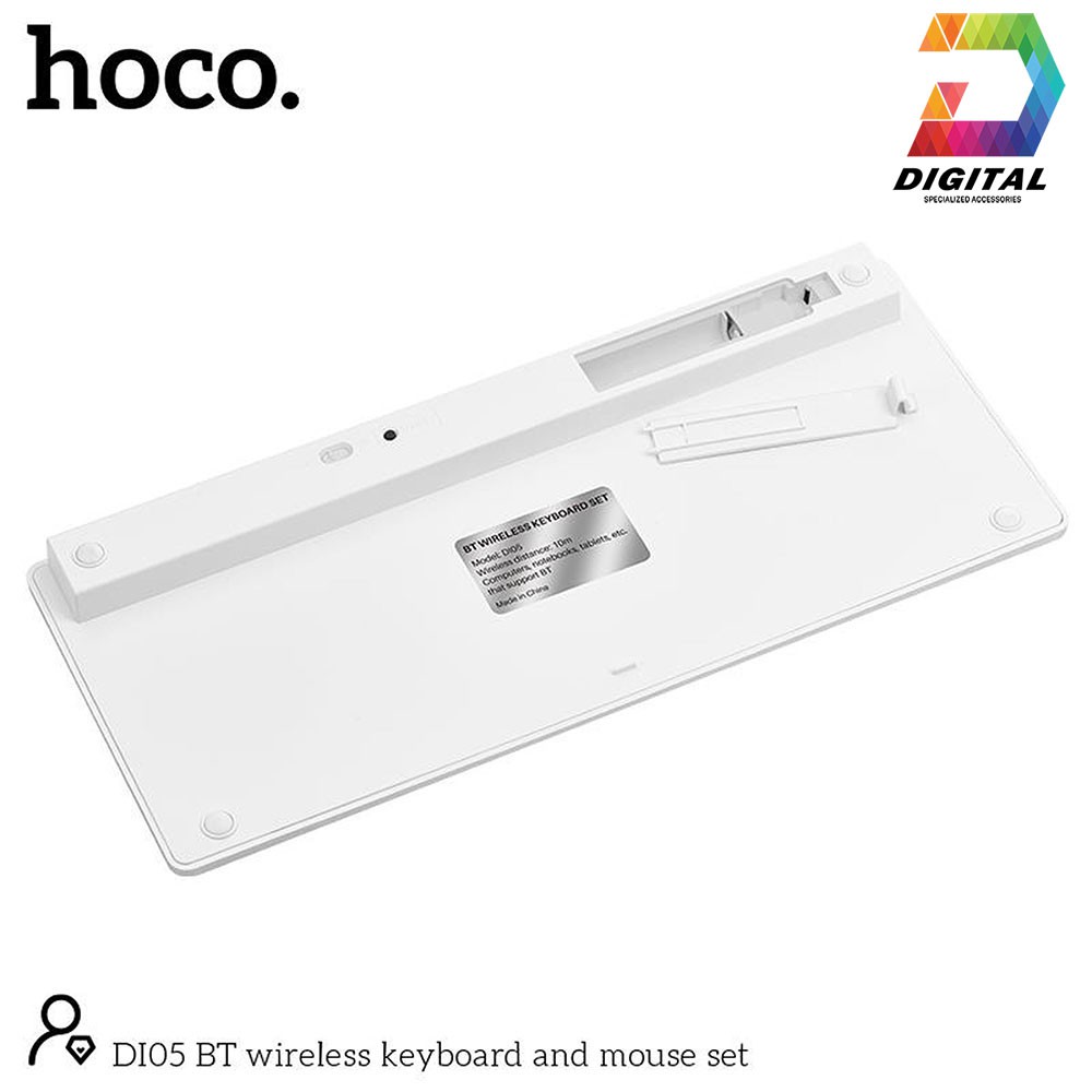 Combo Chuột Và Bàn Phím Không Dây Hoco Di05 Chính Hãng Kết Nối Qua Bluetooth