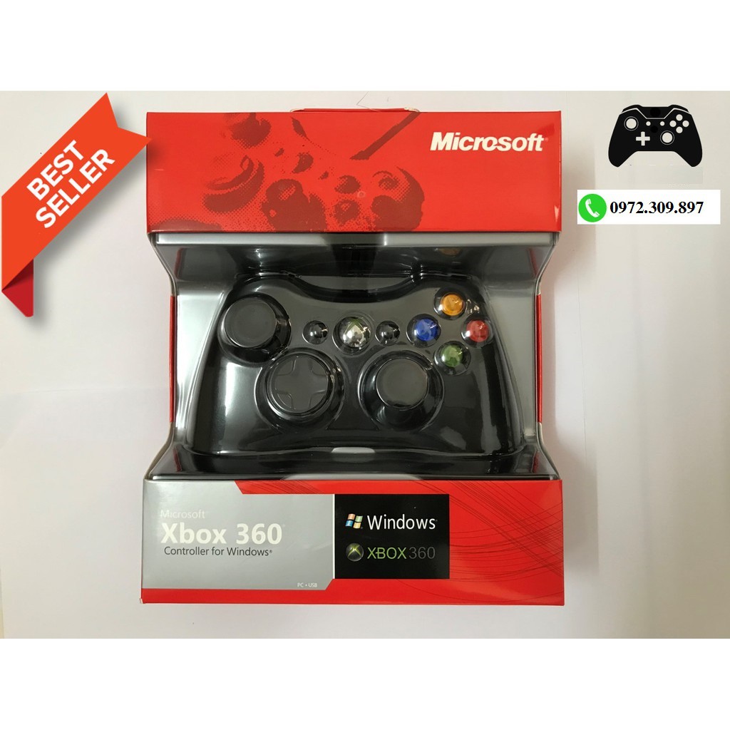 Tay Cầm Xbox 360 Controller Có Dây Chơi Game Cho PC / FO3 / FO4 Loại Thường