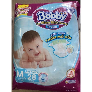 Tã dán bobby siêu thấm m28/l42/l68/xl 38