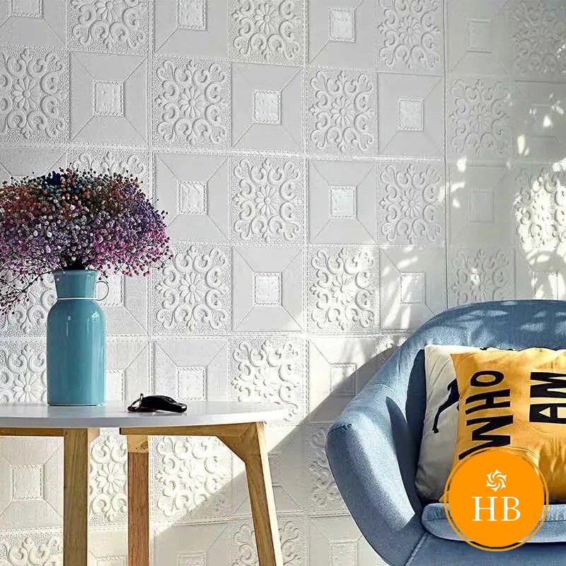 Xốp dán tường hoa văn cao cấp , kt 35x35 cm , siêu dính bền đẹp | BigBuy360 - bigbuy360.vn