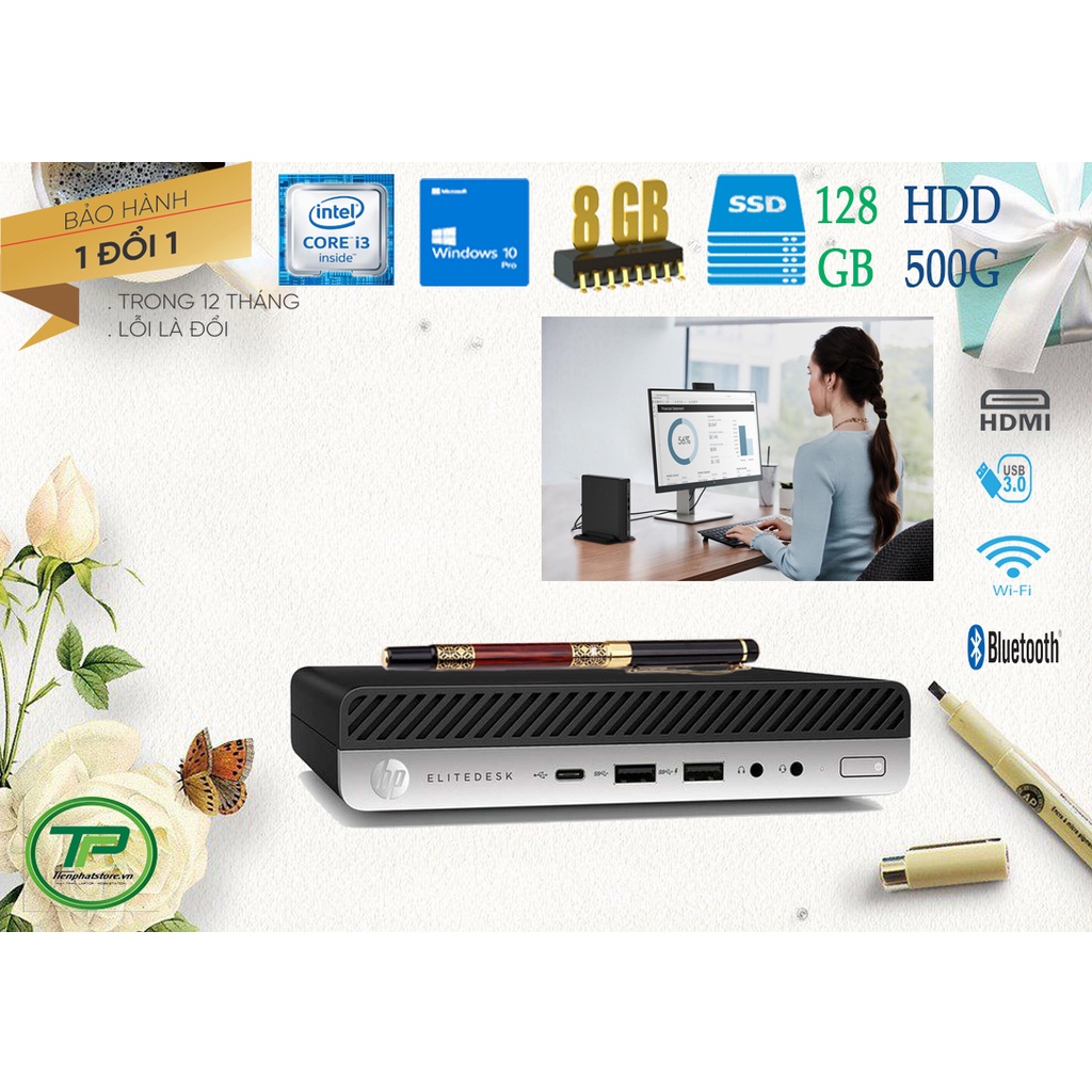 HP 800 G3 MINI PC I7,I5,I3 RAM 8G, 16G SSD NVME WIN10