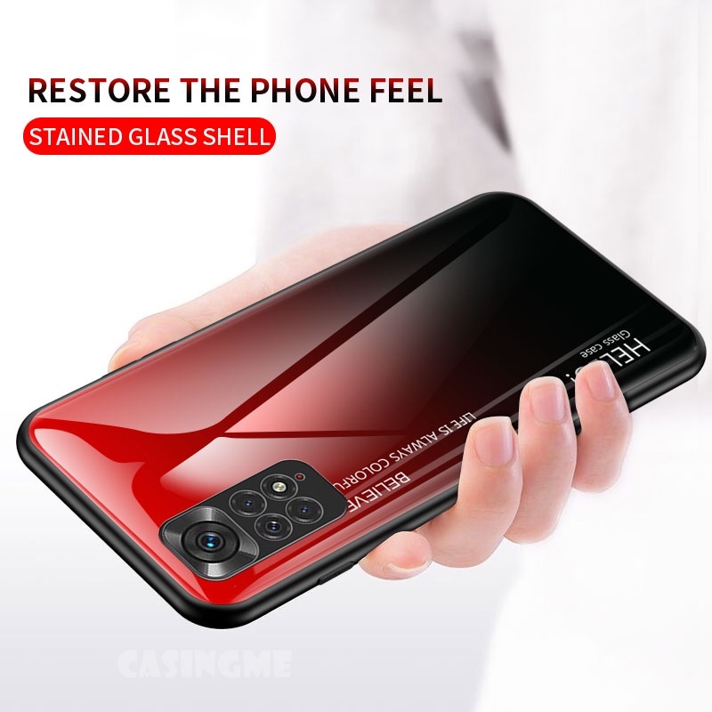Ốp Điện Thoại Kính Cường Lực Cứng Chống Sốc Cho Xiaomi Redmi Note 11 11S 10S 10 Pro 4G 5G Note11 Note11S