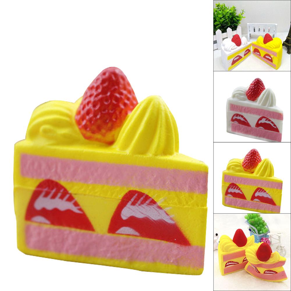 Đồ chơi squishy hình bánh kem dâu mini có mùi thơm đàn hồi chậm vui nhộn dùng làm quà tặng cho trẻ em