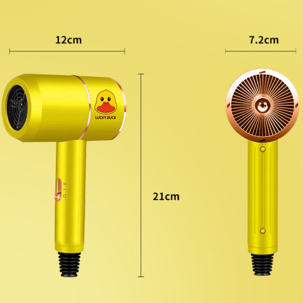 Máy sấy tóc, Máy sấy tóc công suất lớn, Máy sấy 2 chiều, 3 chế độ nhiệt hiệu con vịt vàng