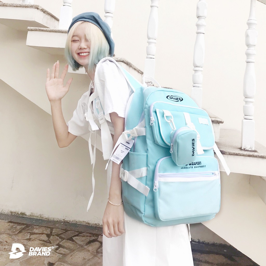 Balo đi học canvas unisex nam nữ nhiều màu local brand DAVIES - Original SS2 Backpack