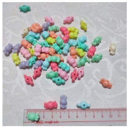 100gr hạt cườm nhựa màu - Nguyên liệu làm vòng tay, handmade