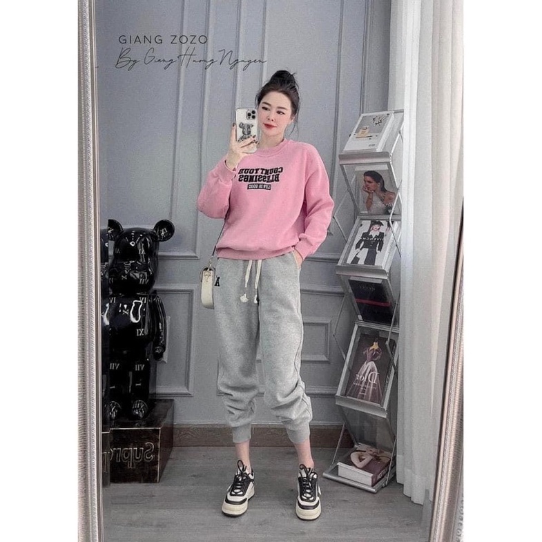 ÁO NỈ CỔ TRÒN LÓT BÔNG SIÊU XINH | BigBuy360 - bigbuy360.vn