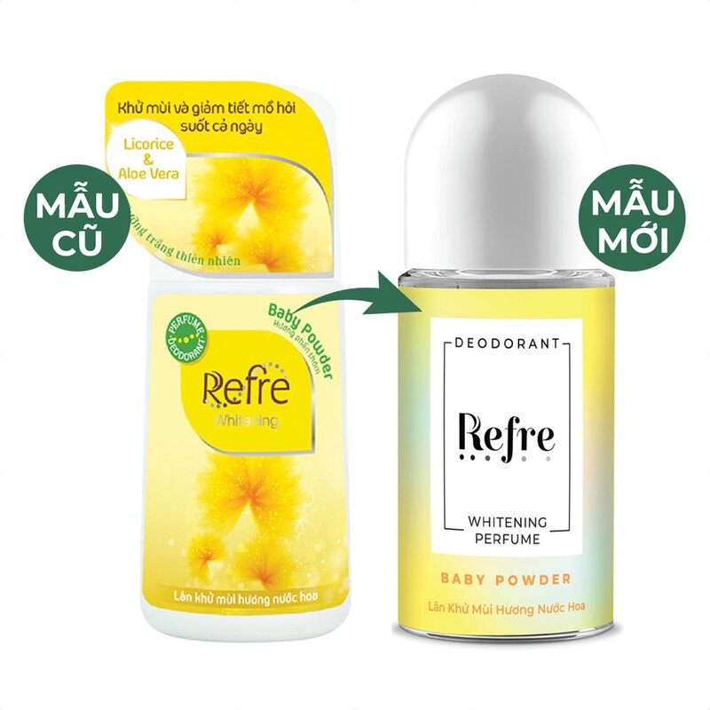 Lăn Khử Mùi Refre Whitening 40ml