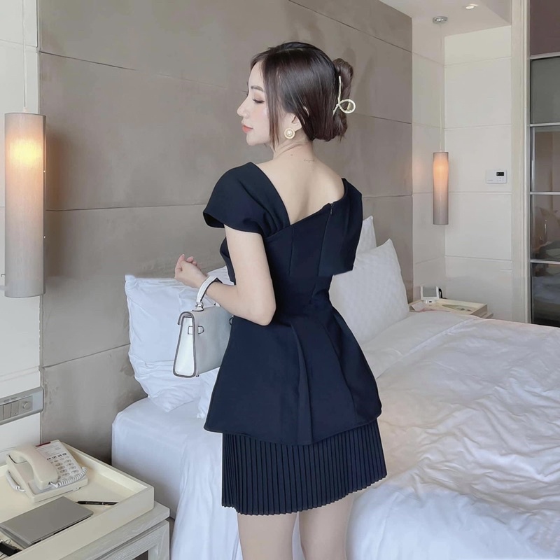 [FREESHIP] HÌNH CHÍNH CHỦ -  peplum lệch vai hàng thiết kế sang chảnh
