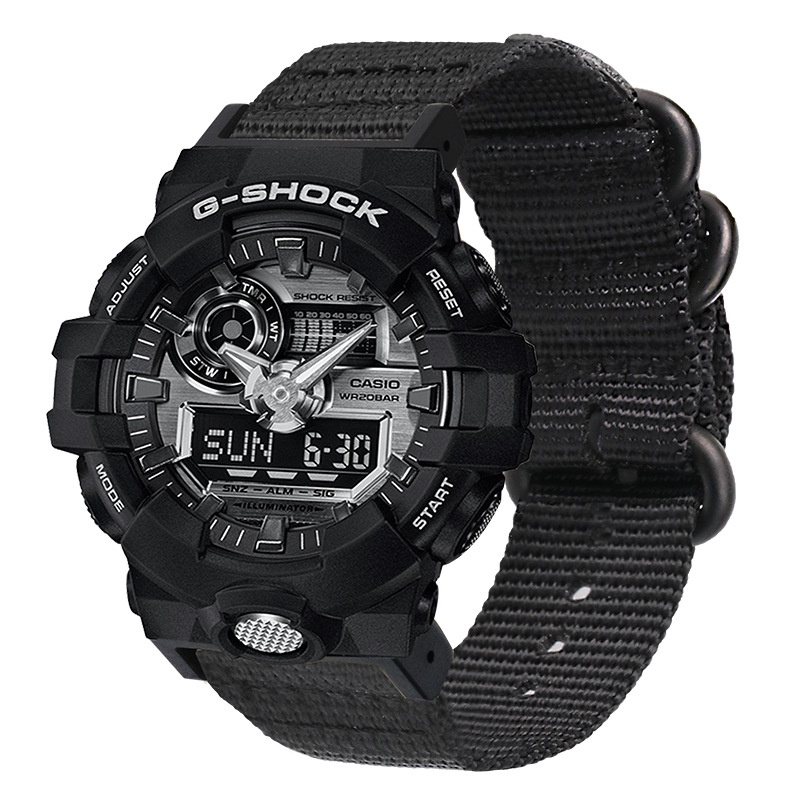 Phù Hợp Dây Đeo Đồng Hồ Thể Thao Vải Canvas Nylon Khóa Ba Vòng Dành Cho Casio G-SHOCK GA-110 DW5600