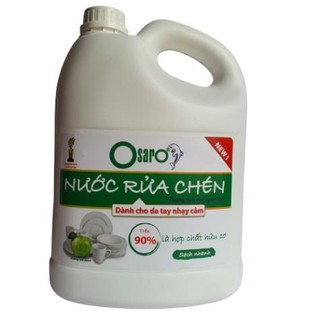 Nước Rửa Chén Siêu Tốc, Nước Rửa Bát Siêu Tốc Sinh Học OSARO, Thành Phần Hữu Cơ 100% 3,8L, Thân Thiện Với Môi Trường
