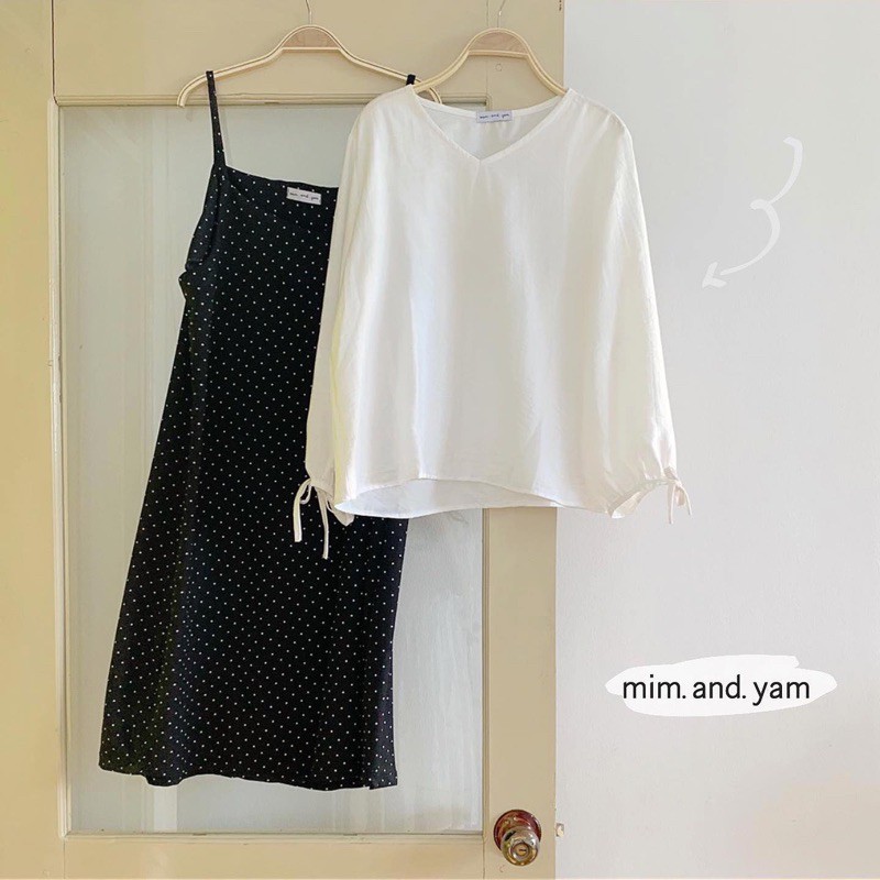 Set váy chấm bi kèm áo