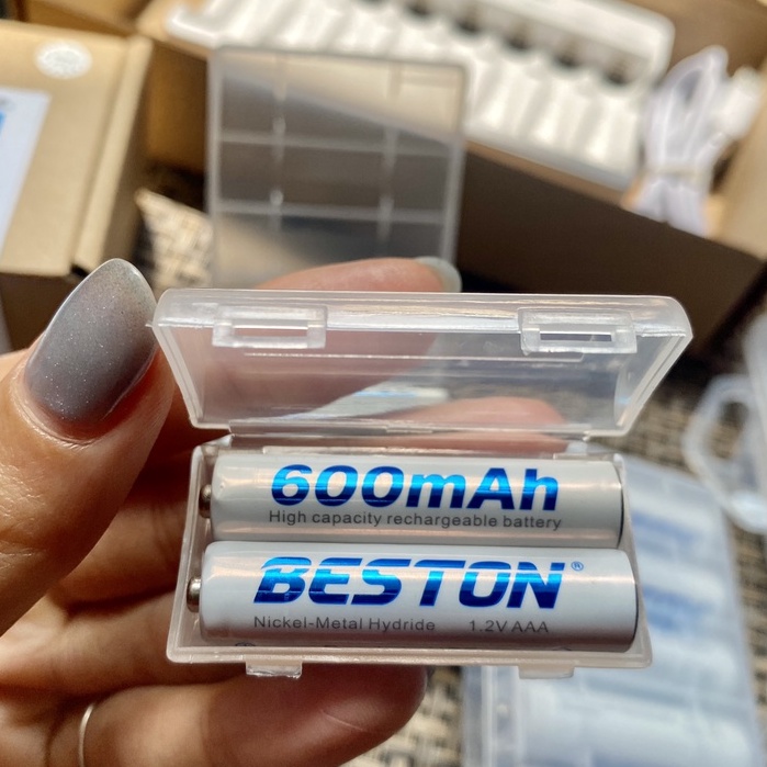 Hộp nhựa đựng pin BESTON dùng chứa pin AA tiện lợi