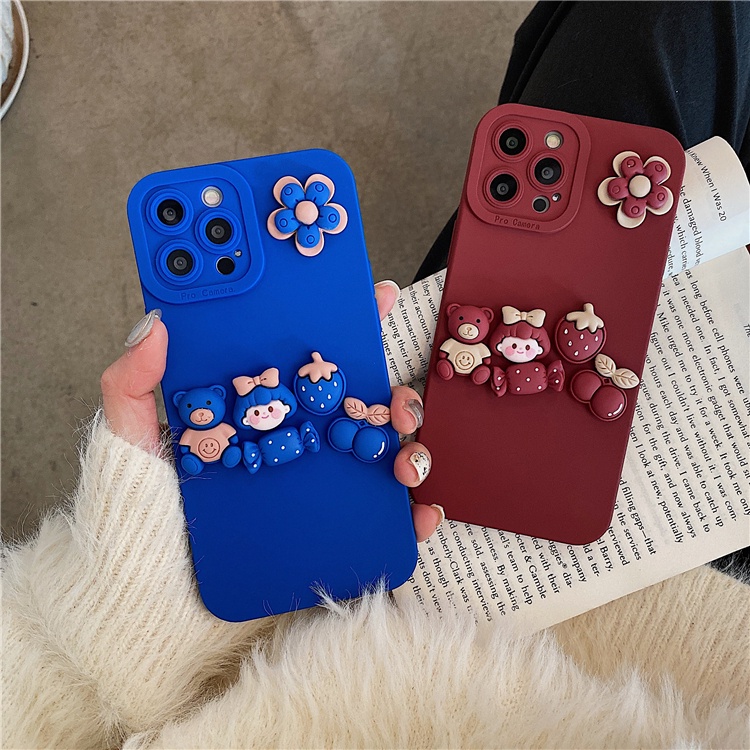 Ốp điện thoại silicon hình hoa dễ thương thích hợp cho iphone 11 12 13 pro max 12 13 mini x xs max xr 6 6s 7 8 plus