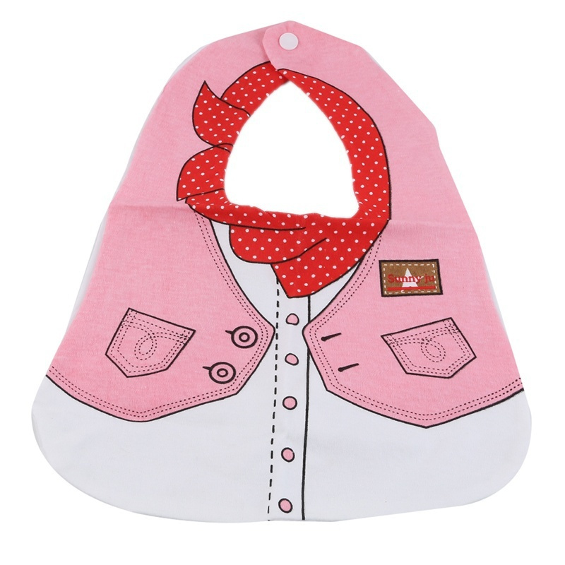 Baby Vest Cotton Waterproof Mouth Cartoon Bib