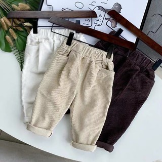 QUẦN BAGGY NHUNG TĂM 3 MÀU CHO BÉ