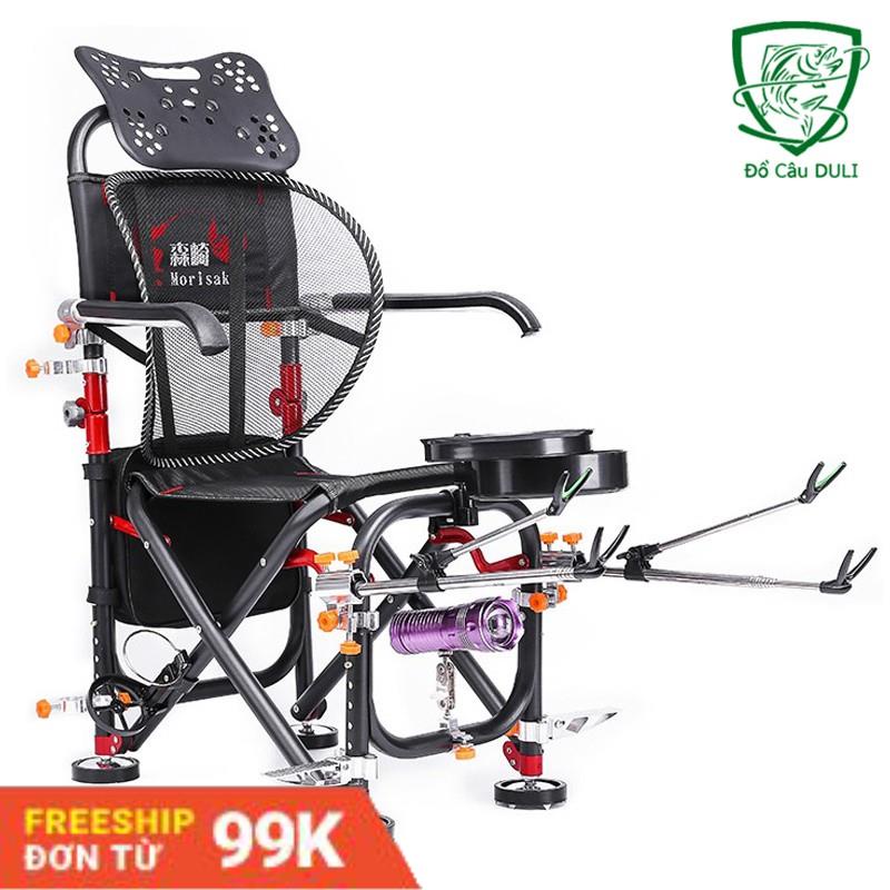 Ghế Câu Đài ghế câu cá địa hình full phụ kiện KK-10