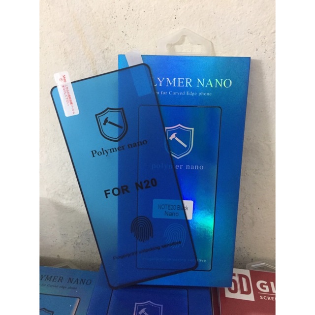 Miếng dán dẻo Polymer Nano cho Samsung Note 20/ Note 20 Ultra Full màn hình viền đen siêu cảm ứng