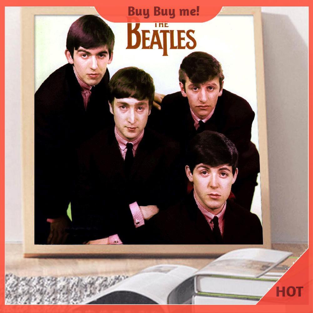 Bộ Tranh Đính Trang Trí Hình Nhóm Nhạc The Beatles 5d Diy