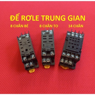 Đế rơ le trung gian 8 chân bé, 8 chân to, 14 chân