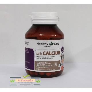 Viên uống Healthy Care Milk Calcium 60 viên Bổ Sung Canxi Cho Trẻ