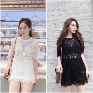 Áo ren tay lỡ 2 lớp bánh bèo