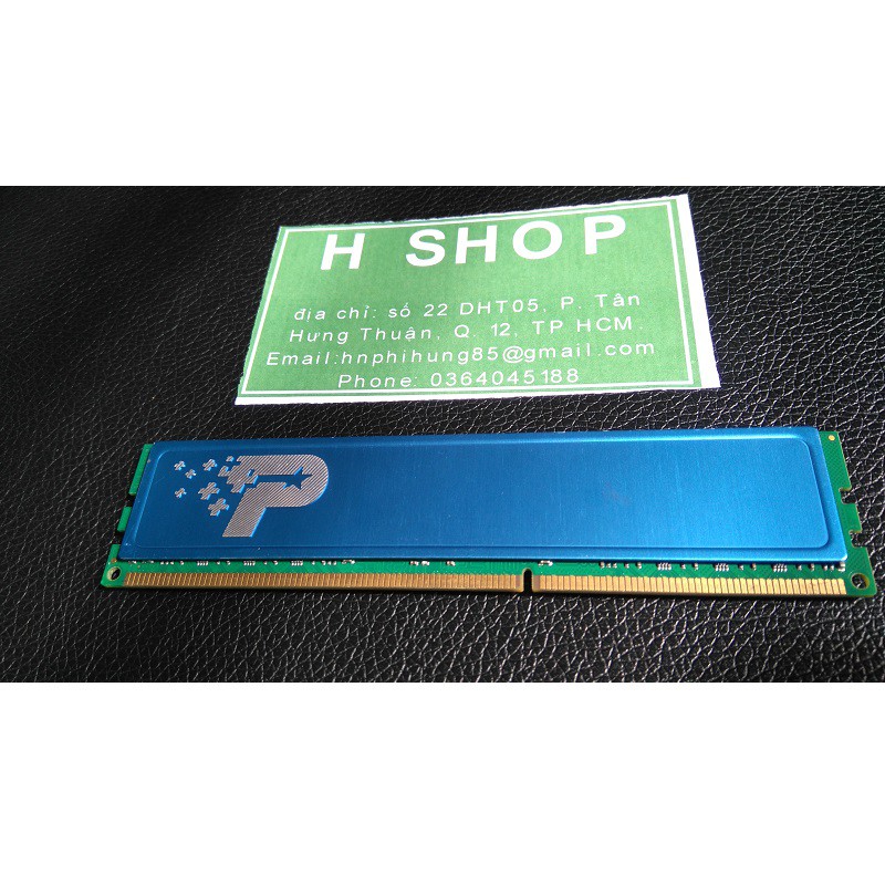 Ram tản nhiệt 8Gb ddr3 bus 1333 - 10600u, 1 cặp 2x4Gb, hiệu Patriot  chính hãng, bảo hành 3 năm