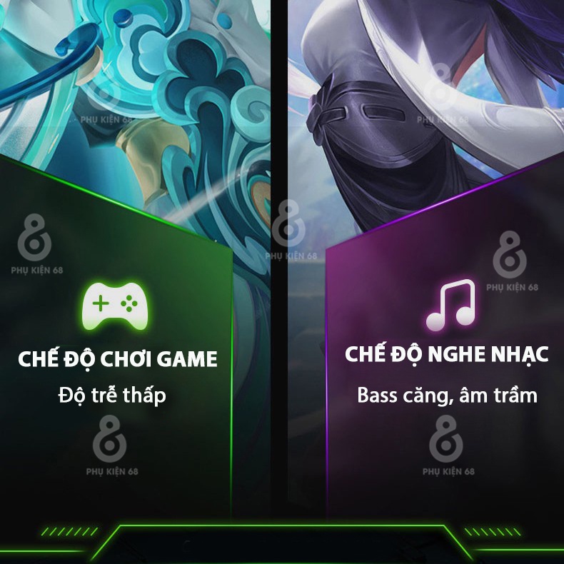 Tai nghe bluetooth  K9 K92 không dây, mới tai nghe chơi game, tai nghe gaming di động hai tai có độ trễ thấp