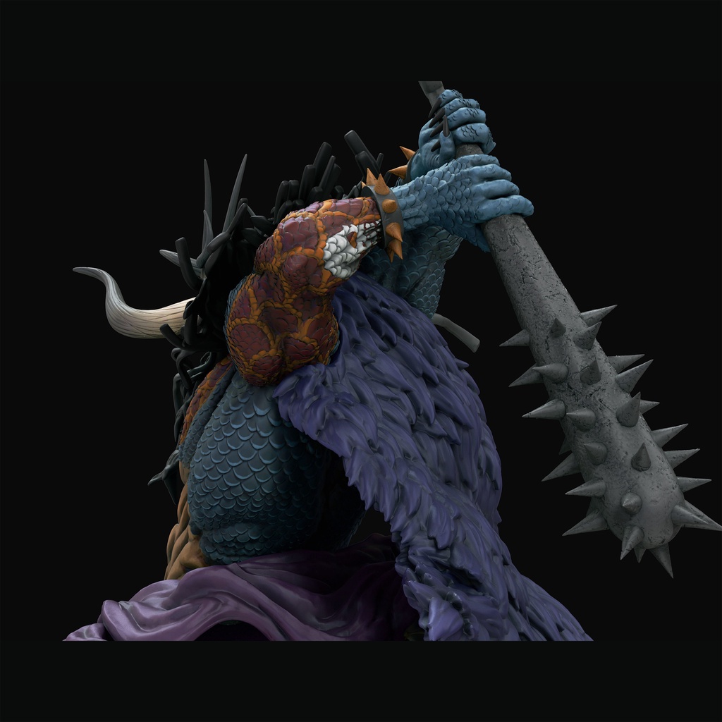 Mô Hình Tứ Hoàng Kaido OnePiece Bằng Chất Liệu Nhựa Resin - Cao 19cm