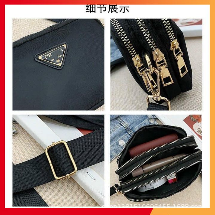 Túi đeo chéo thời trang nữ prada❤️ ❤️túi đeo chéo vải dù