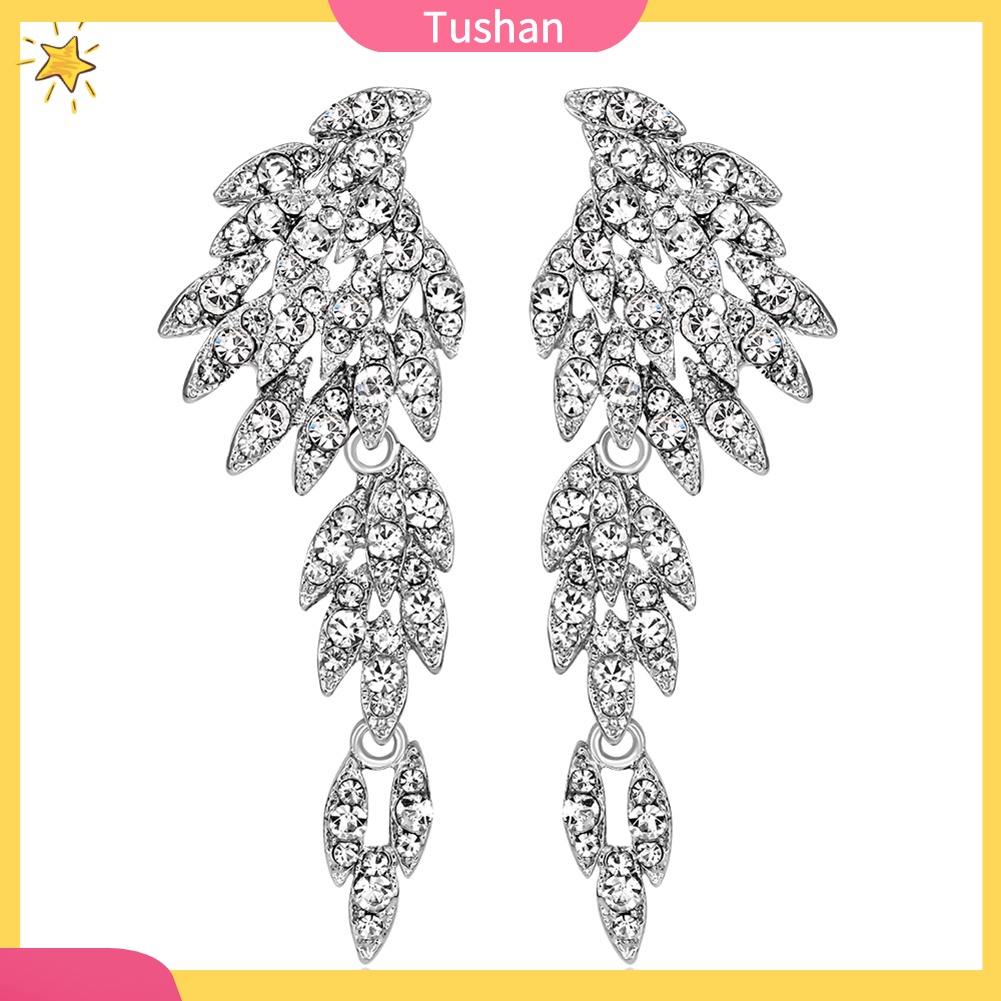 Khuyên Tai Dáng Dài Đính Đá Toàn Diện Thanh Lịch Cho Nữ