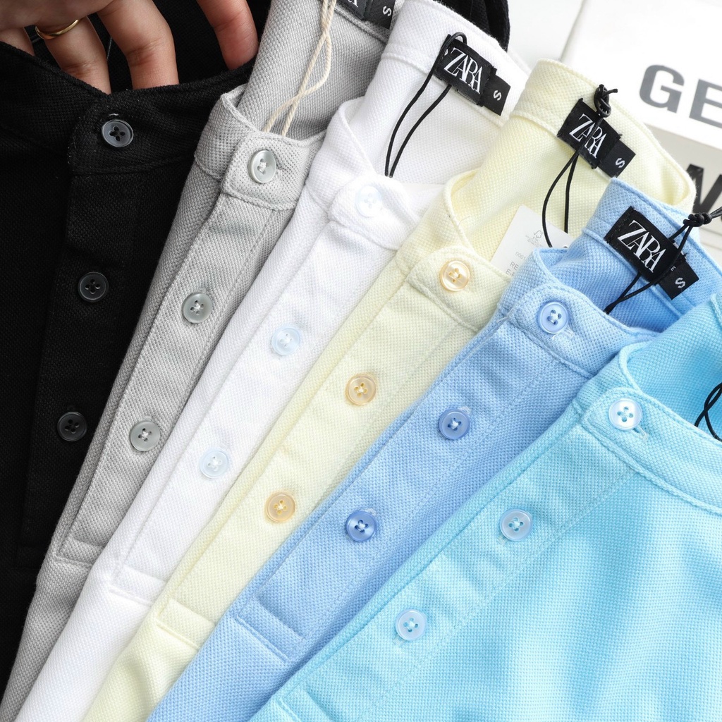 Áo Cổ Trụ Xuất Khẩu , Vải Pique Cotton 100%, Form Slim Cơ Bản Trẻ Trung, bigsize . Ivan BigSize