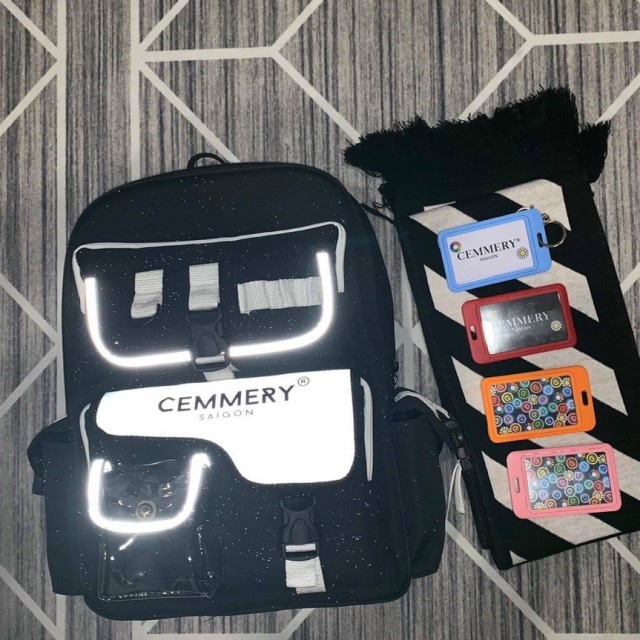 [HÀNG CAO CẤP] Balo Local Brand CEMMERY Phản Quang Và Hologram Đi Học, Đi Chơi Thời Trang Chống Nước