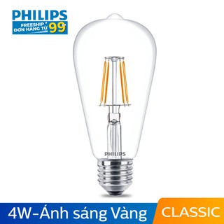 BÓNG ĐÈN PHILIPS LED CLASSIC 4W 2700K E27 ST64