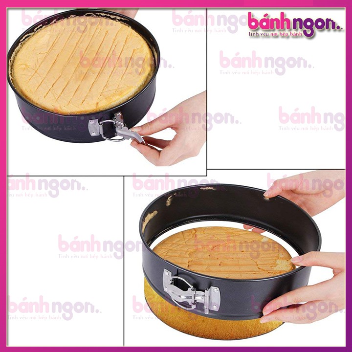 Khuôn Bánh Đáy Rời Chống Dính Có Khoá/Khuôn Nướng Cheesecake Pan Springform 14cm/18cm/22cm/24cm