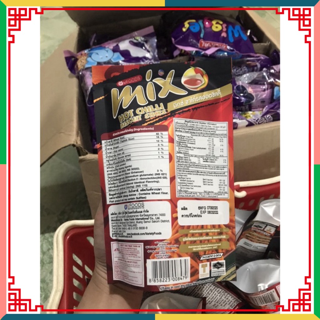 (HOT LIKE) Túi Bim Tăm Mix Vfoods Hot Chili 60g