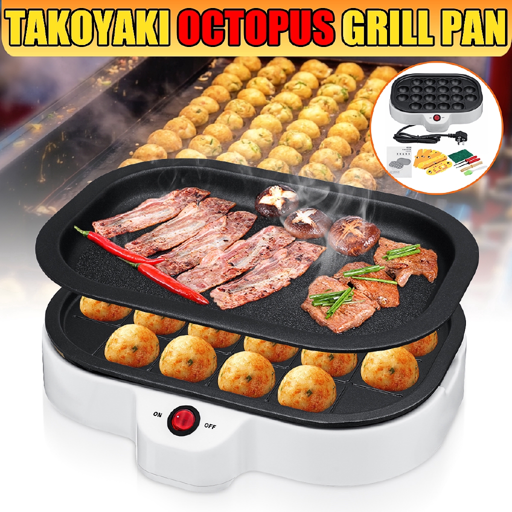 20 lỗ 220v 800W Professional Octopus bóng maker Takoyaki nướng Máy Mini Electric Stove Cooking tấm Grill Pan