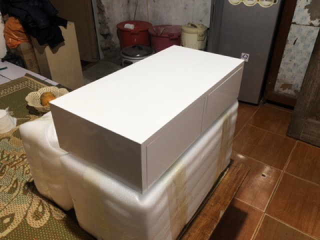 ✅ Bàn trang điểm treo tường mini đẹp 65cm có 2 ngăn kéo BTD-3558 | BigBuy360 - bigbuy360.vn