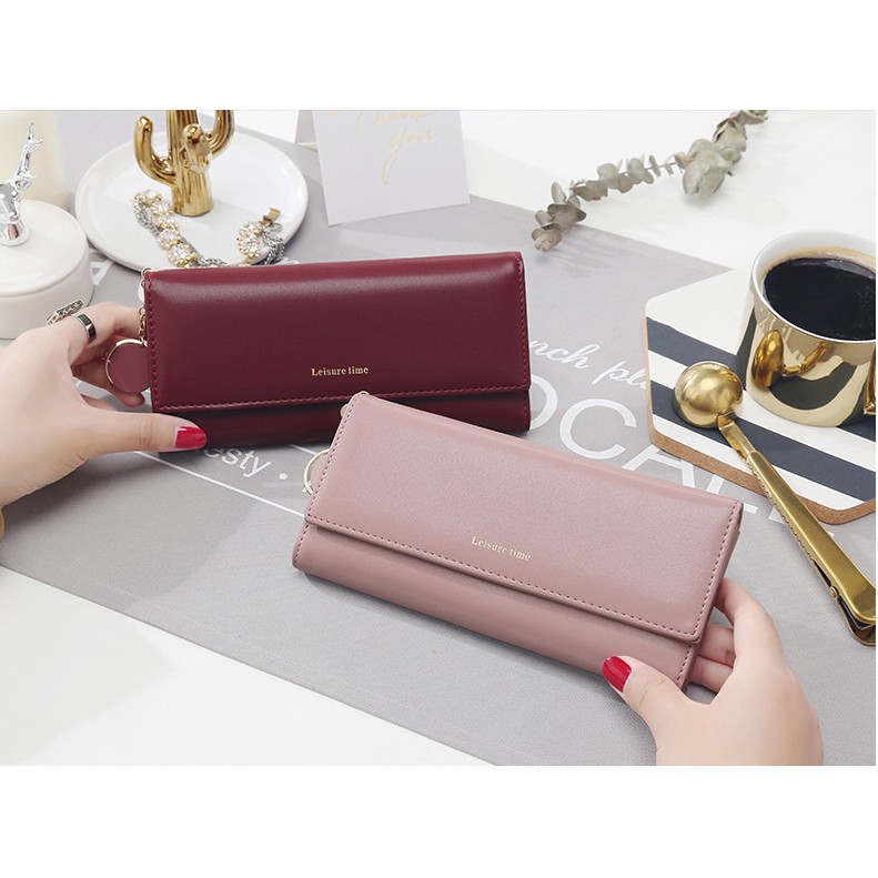 Ví Nữ Cầm Tay Thời Trang 💖VIDEO THẬT💖 Ví Nữ Dài Cầm Tay Da PU Cao Cấp, Tiện Dụng (VDD-19) | BigBuy360 - bigbuy360.vn