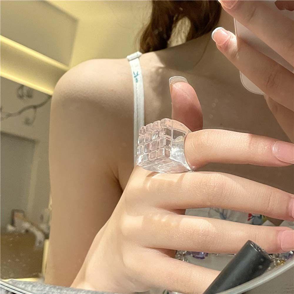 FORBETTER Nhẫn Resin Thời Trang Hàn Quốc Cá Tính Cho Nữ