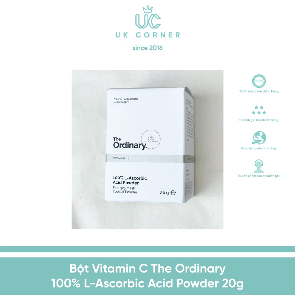 Bột Vitamin C The Ordinary 100% L-Ascorbic Acid Powder 20g