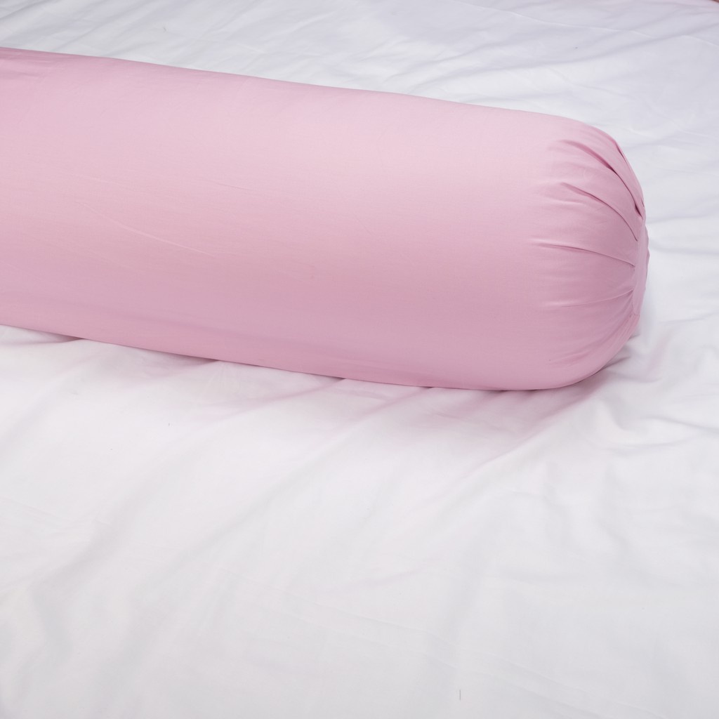 Vỏ gối ôm chất liệu Cotton & Tencel DR.W màu trơn mát mịn khóa kéo đủ mọi kích thước theo yêu cầu - Thế Giới Chăn Ga